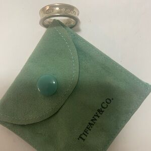 Tiffany & Co 1837 Concave Ring Silver Size 7